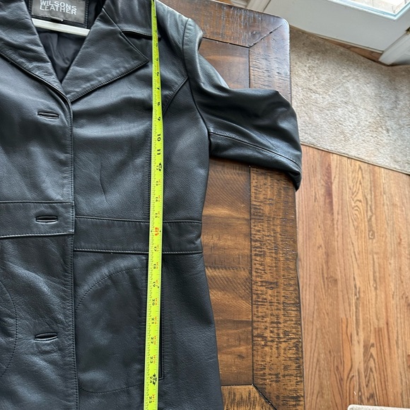 Wilsons Black Leather Blazer size L. EUC - Picture 12 of 12